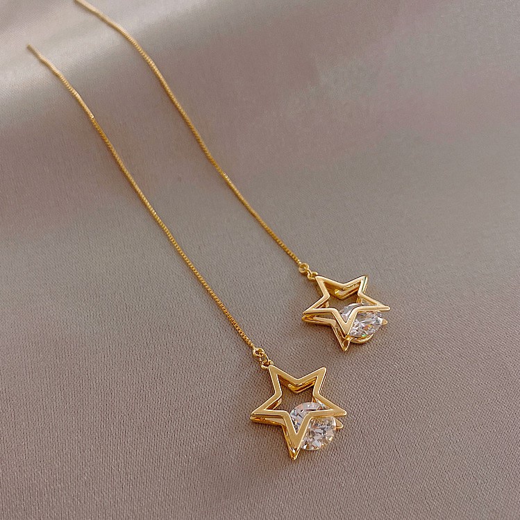 Khuyên Tai Nữ Hàn Quốc Khuyên Nụ Bạc 925 Dáng tròn Dáng Dài Cá Tính ORI B909