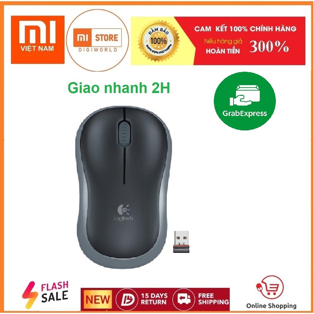 Chuột không dây Logitech B175 Đen - Hãng phân phối chính thức