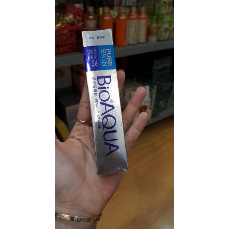 Kem Giảm Mụn Thần Thánh Pure Skin Bioaqua