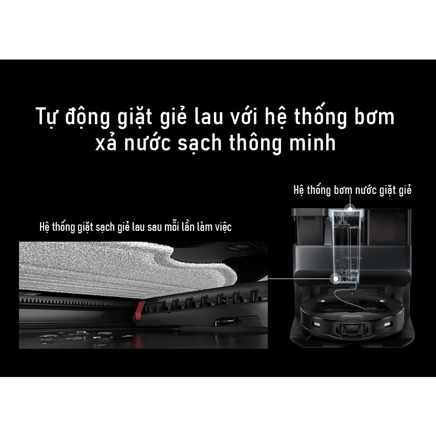 Robot hút bụi lau nhà S7 MaxV Ultra - Tự động giặt khăn lau - PP chính hãng, bản QT - New, BH 12 tháng