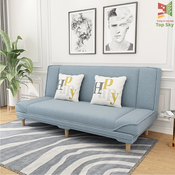 Giường Sofa Gấp Gọn Thành Ghế Đa Năng Phong Cách Hàn Quốc Dài 1m8 (Tặng kèm 2 gối trị giá 200k ) | BigBuy360 - bigbuy360.vn