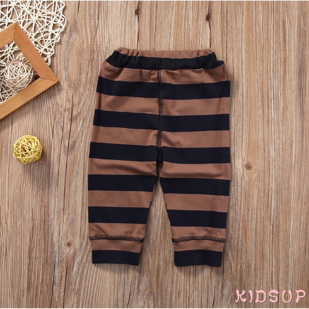 K.I-Cartoon Newborn Baby Boy Girls Clothes Bodysuit Romper Jumpsuit Long Pants Outfits