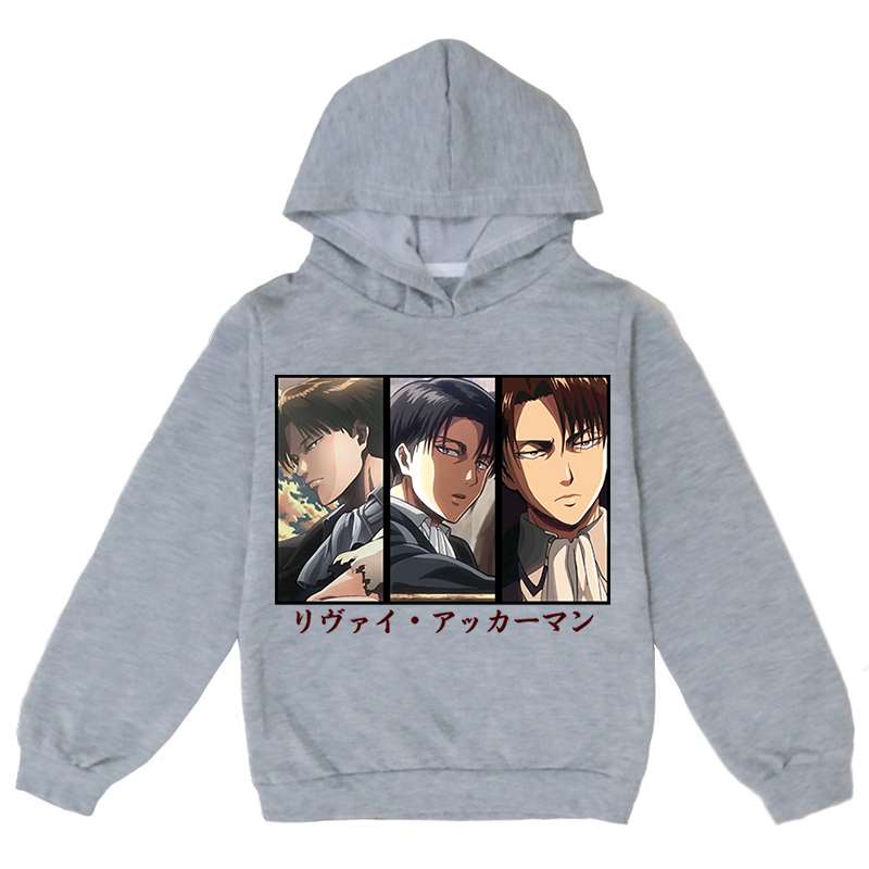 Áo Hoodie Tay Dài In Hình Levi Ackerman Phân Tử Thời Trang Mới 2022 Cho Bé Trai / Bé Gái