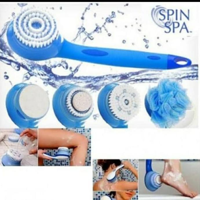 Bàn chải vệ sinh Spin & SPA 5 trong 1