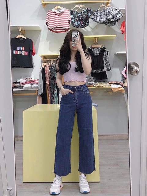 Quần culottes jeans lai cắt Uban 92