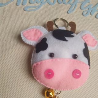 Móc khóa Handmade hình Bò Sữa