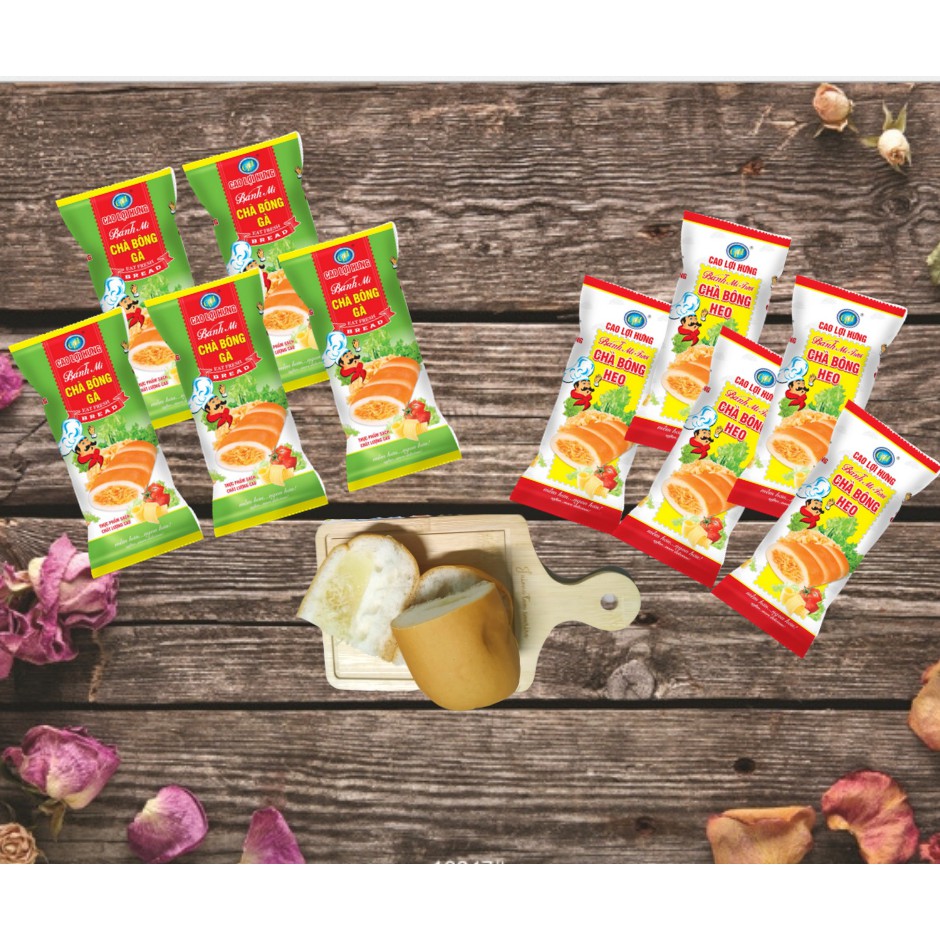 10 cái Bánh Mì tươi Cao Lợi Hưng Vị chà bông Heo KLT 52-70g/Bánh , bữa sáng tiện lợi, giá rẻ dinh dưỡng năng lượng