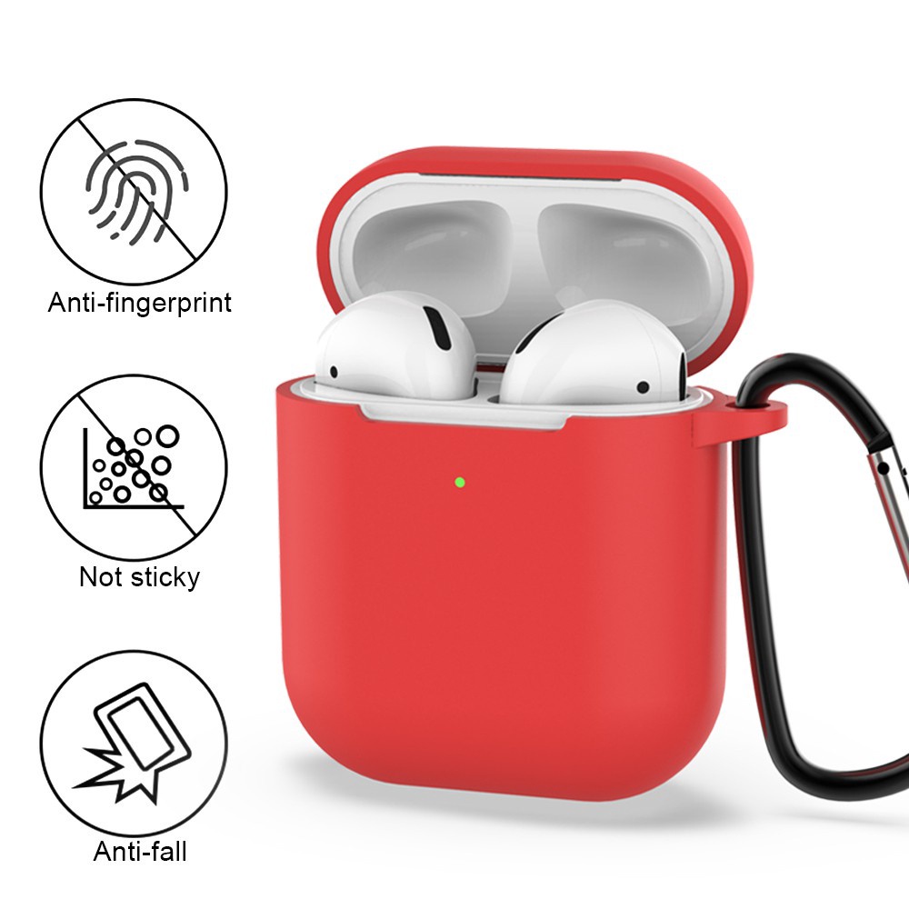 Túi bảo vệ chống rơi tai nghe, móc khóa silicon cho phụ kiện tai nghe Airpods 2 3 pro