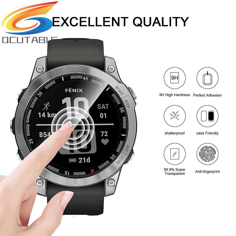 Set 2 Miếng Dán Bảo Vệ Màn Hình Cong 3D Cho Đồng Hồ Garmin Fenix 7 / 7S / 7X