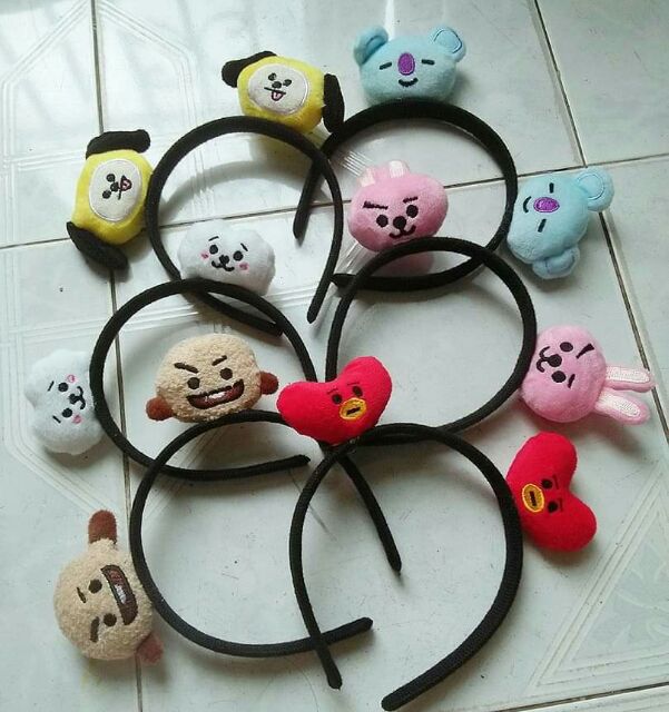 Băng đô cài tóc BT21 (có ảnh tự chụp)