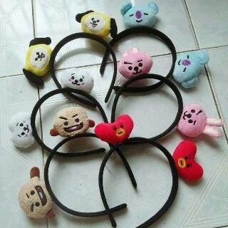 Băng đô cài tóc BT21 (có ảnh tự chụp)