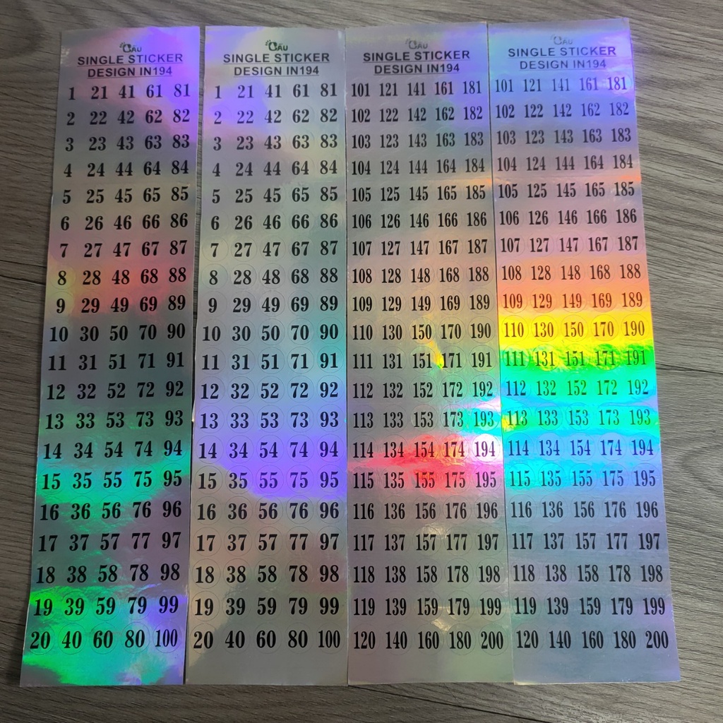 Số dán chai sơn - Ann933233