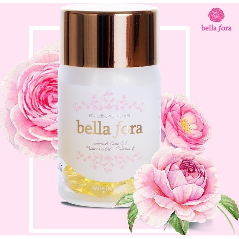 Viên uống tăng cường nội tiết tinh chất hoa hồng Bella Fora, tỏa hương tự thân cơ thể Nhật Bản 1 (Chính Hãng)