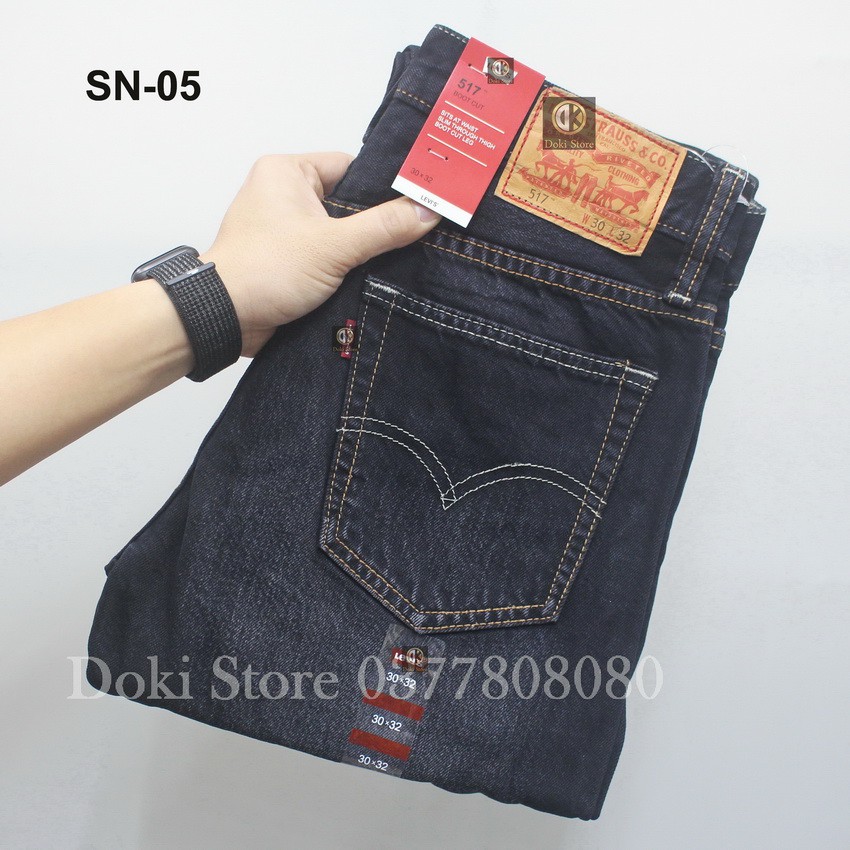 Quần Jean Ống Suông Nam Nhiều Màu, Quần Jean Nam Ống Rộng, Vải Không Co Giãn, Sang Trọng Lịch Sự - DOKI | BigBuy360 - bigbuy360.vn