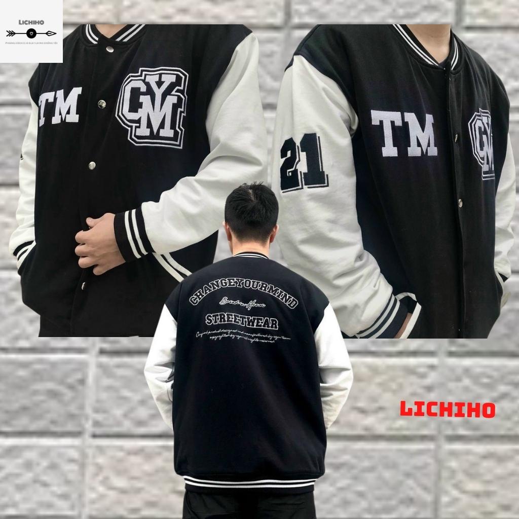 Áo khoác bomber nam nữ CYM AKD01 LICHIHO unisex form rộng ulzzang hottrend chất lượng dành cho học sinh sinh viên