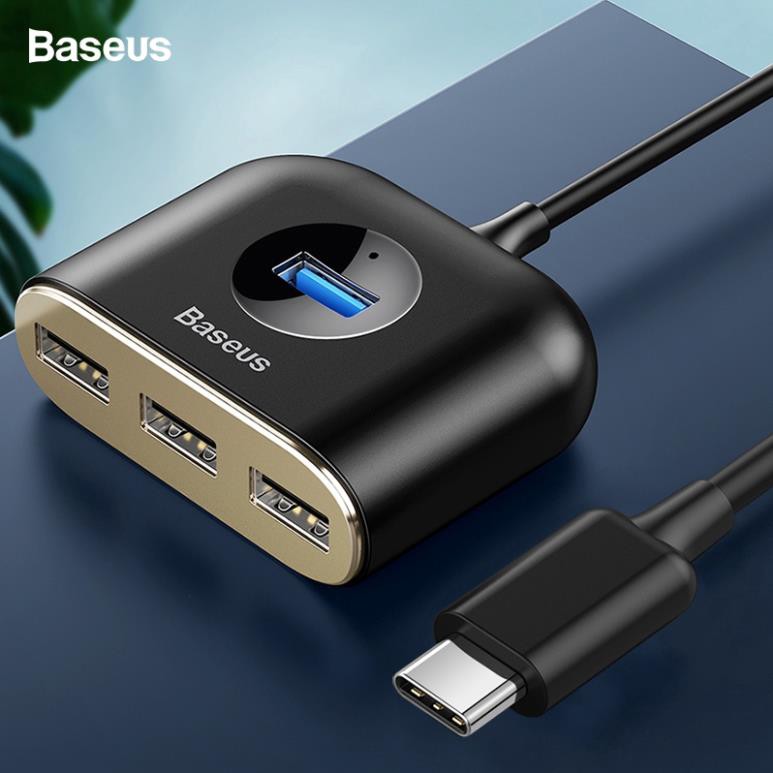 Baseus Cáp Chia 4 Cổng USB 2.0 Thiết Kế Cao Cấp Cho Macbook Pro Có Cổng Loại C/USB 3.0