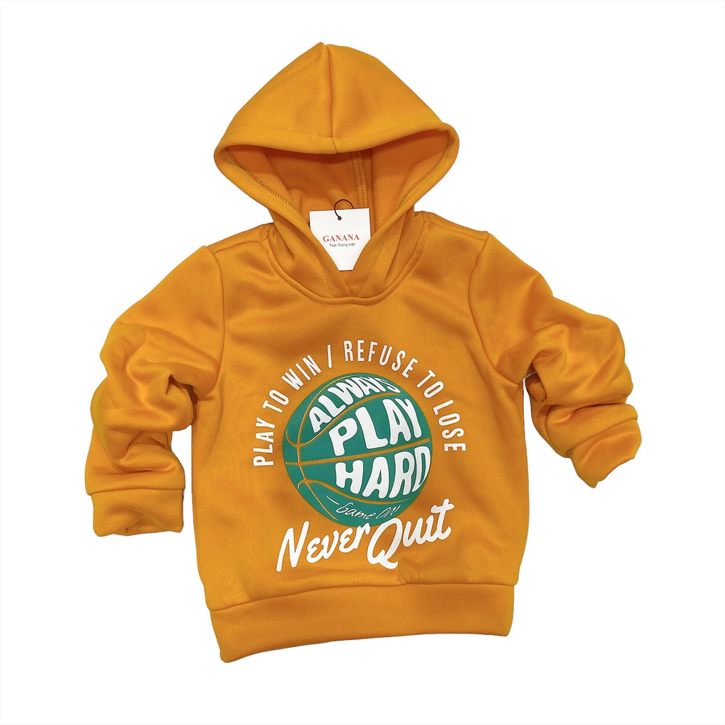 Áo hoodie bé trai bé gái size đại max 56kg - Chất nỉ bông dày dặn, mềm ấm, không xù