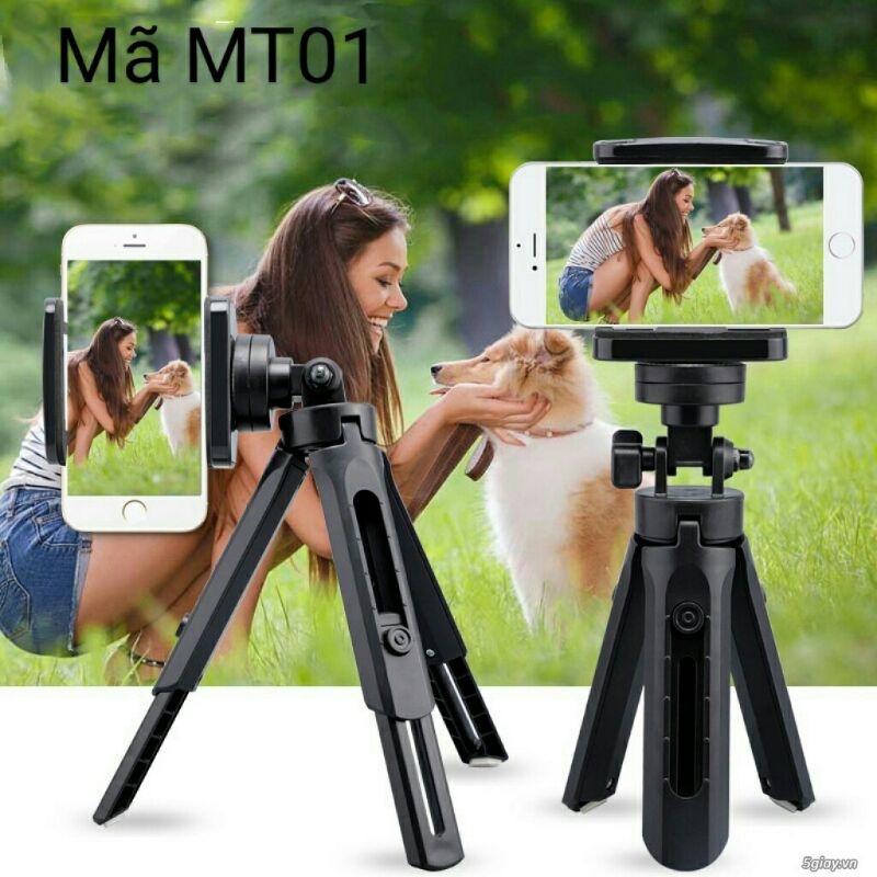 Chân kẹp điện thoại Tripod mini 3 chân kèm đầu kẹp