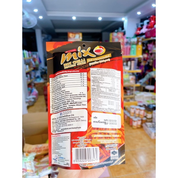 Bim bim Mix cay cay Thái lan 60g Bim Bim Tăm Cay