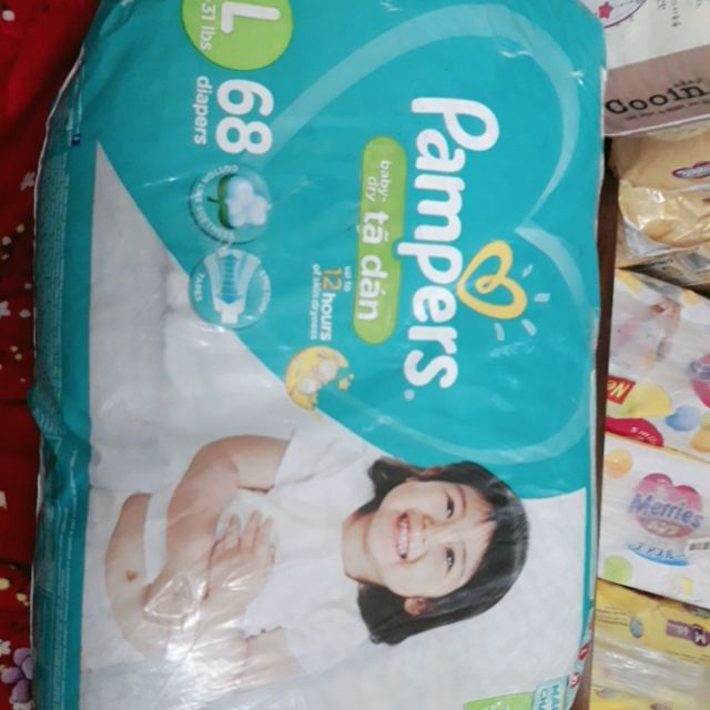 Thanh lý tã dán Pamper nội địa L68