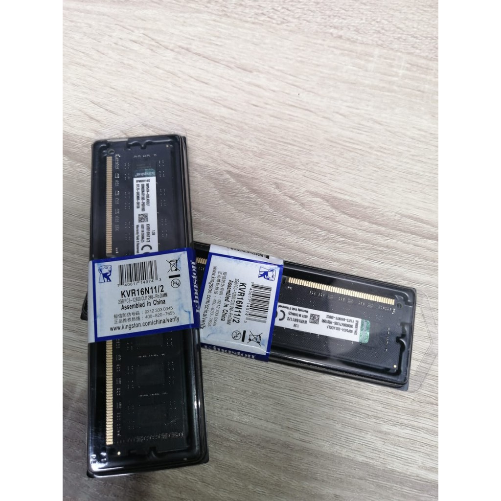Bộ Nhớ Ram Kingston 2gb Ddr3 12800 / 1600mhz Pc3
