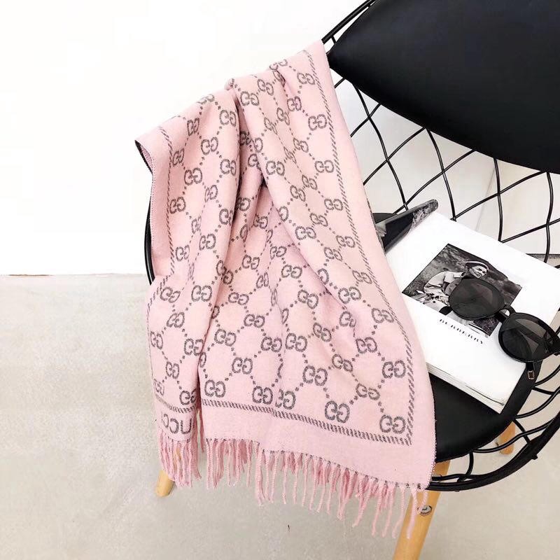 Khăn choàng Gucci hai mặt chất liệu cashmere nhiều màu lựa chọn