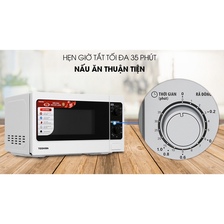 [Mã ELHADEV giảm 4% đơn 300K] Lò vi sóng Toshiba ER-SM20(W1)VN - Hàng Chính Hãng