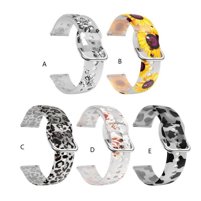 Dây Đeo Đồng Hồ Thể Thao Bằng Silicone Chống Nước &amp; Mồ Hôi 4 20mm