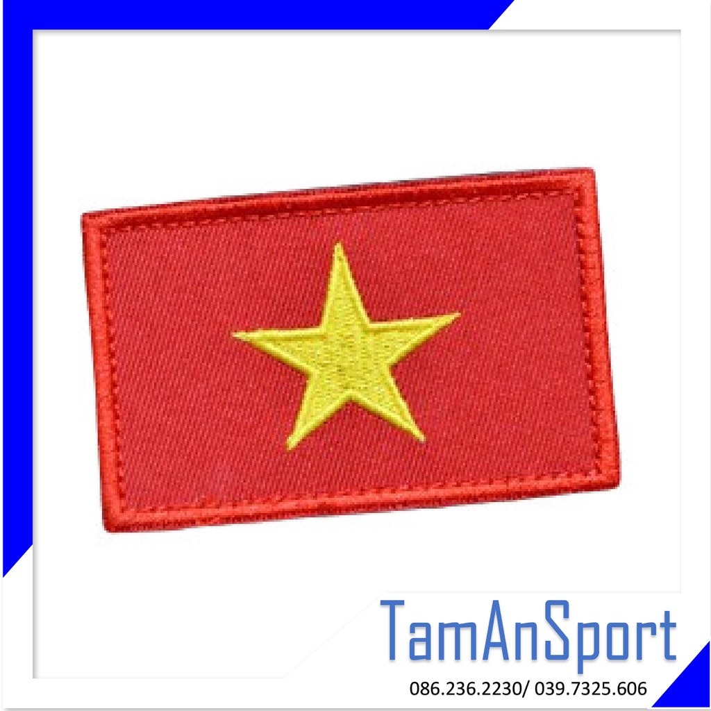 Patch vải thêu cờ Việt Nam dán trang trí logo
