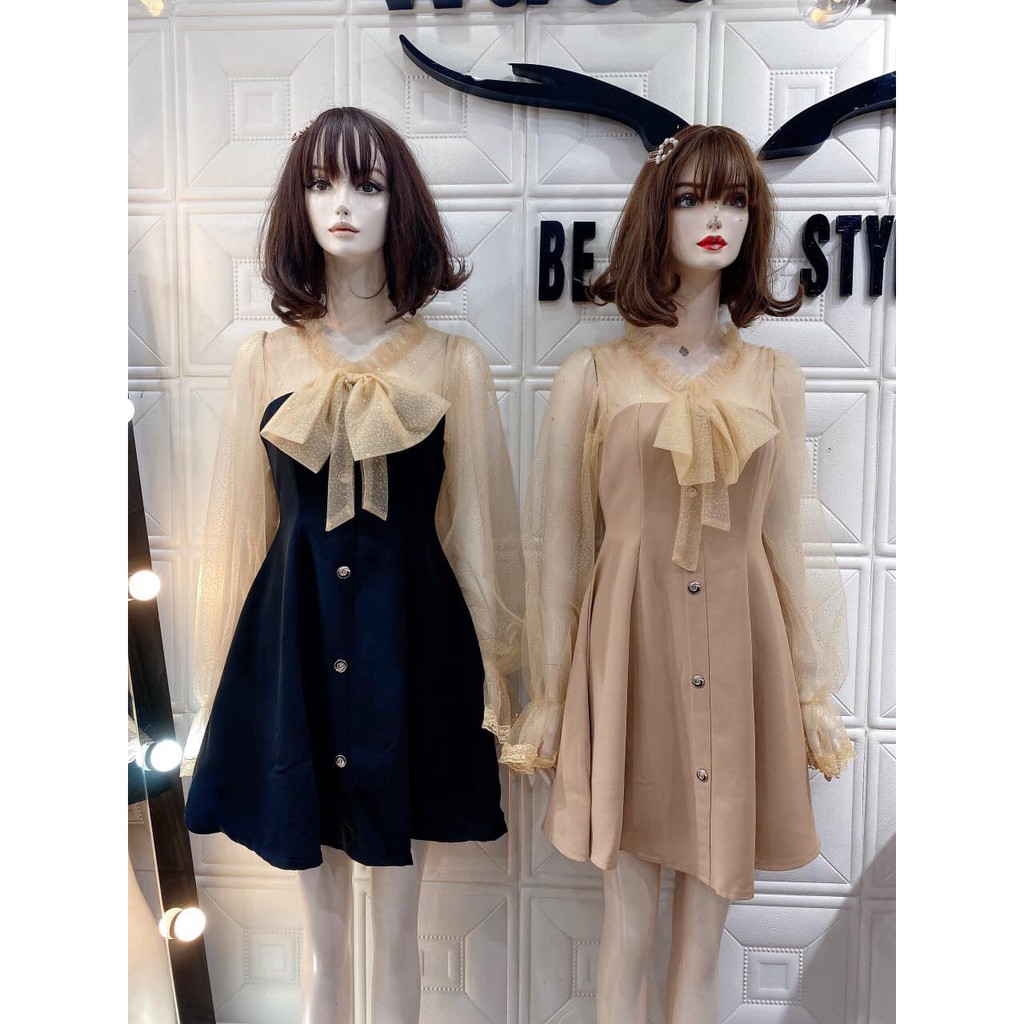ĐẦM XÒE TAY LƯỚI PHỐI NHỦ BIGSIZE 58-80KG | BigBuy360 - bigbuy360.vn