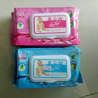 Combo 02 gói Khăn ướt bỏ túi Bảo Bảo 80 tờ
