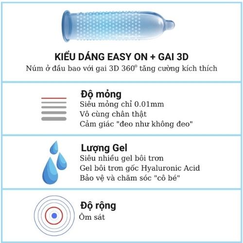 Bao Cao Su Siêu Mỏng OLO Hường Gân Gai Tăng Thời Gian QH, Nhiều Gel, Hộp 10 bcs - Tặng Bao Cao Su LP01 - Life Plus Store