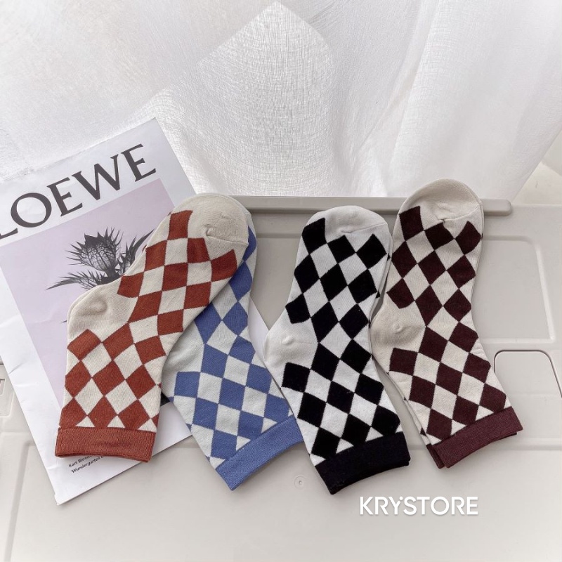 Tất cao cổ quả trám chất cotton đẹp nam nữ TC35