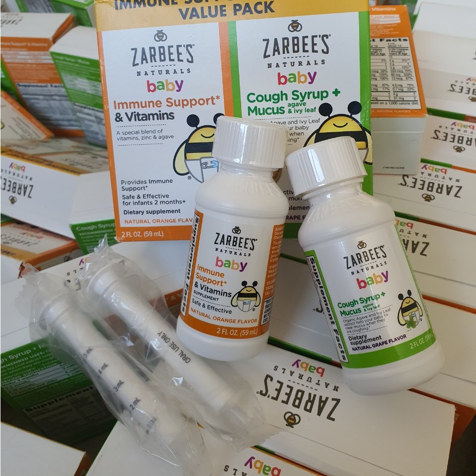 Siro Zarbees Cough Syrup + Mucus - tiêu đờm 118ml - USA