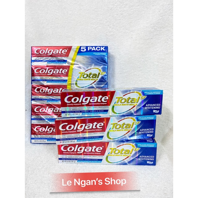 [HÀNG MỸ] Kem đánh răng Colgate Total SF 181gram.