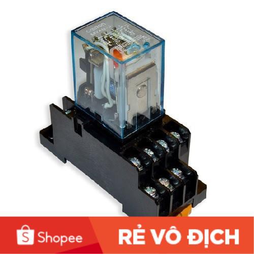 Rơ le Kiếng 8 chân 14 chân - Relay Kính - Rơle trung gian MY2N MY4N