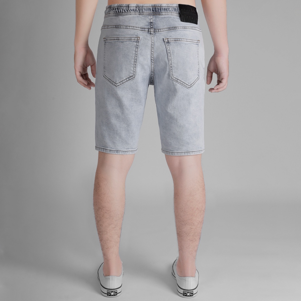 Quần short jean nam xanh denim MRC S312 chất cotton cao cấp, form ôm vừa vặn, tôn dáng, trẻ trung - MENFIT