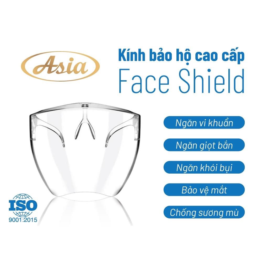 Kính chống giọt bắn cao cấp Face Shield, kính bảo hộ y tế không bám hơi nước Face Shield, hàng chính hãng Asia