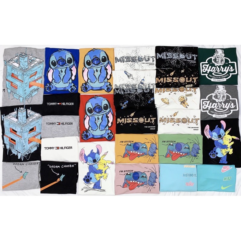 Combo 6 áo thun Unisex Smiling (6 mẫu tự chọn)