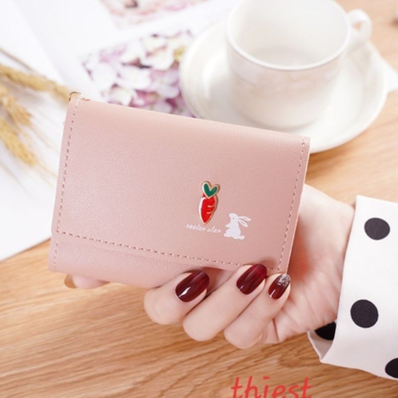 Ví nữ ,bóp nữ ngắn cầm tay hình quả cà rốt