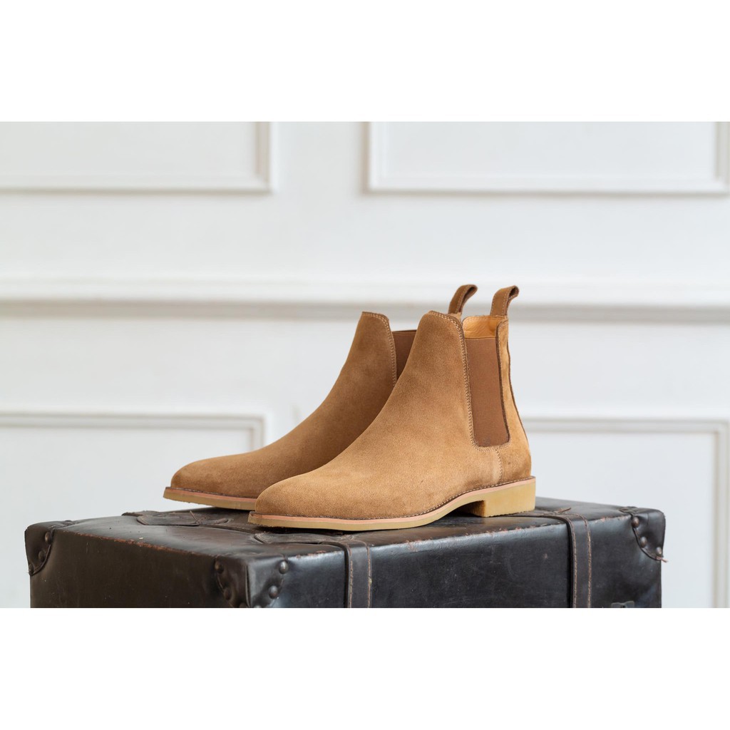 Giày Chelsea Boots nam SN02 da lộn cao cổ đế cao cá tính năng động trẻ trung | BigBuy360 - bigbuy360.vn
