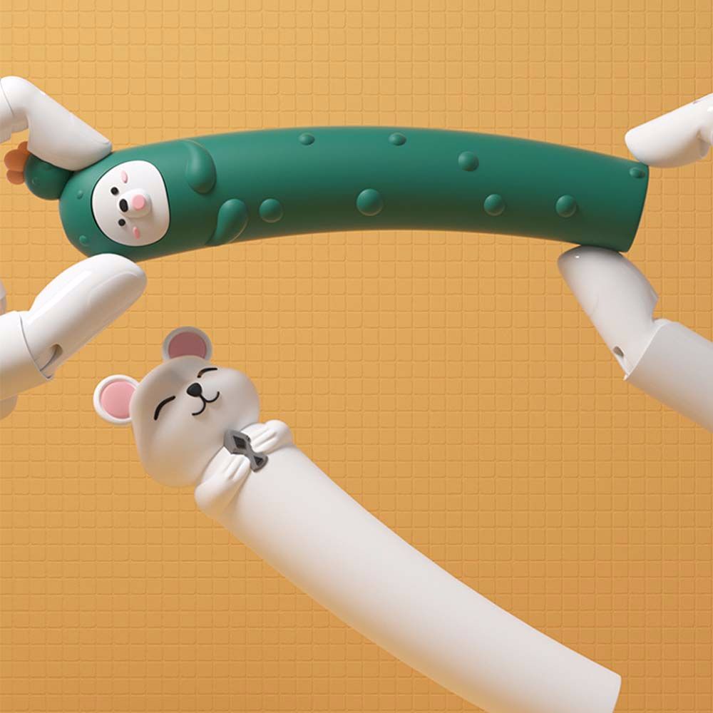 BERNARDO Cute Skipping Gym Fitness Equipments Jump Rope Cartoon Animals Skipping Foot Anti Slip Handles Kids Gift Fat Burning Adjustable Skipping Rope/Multicolor