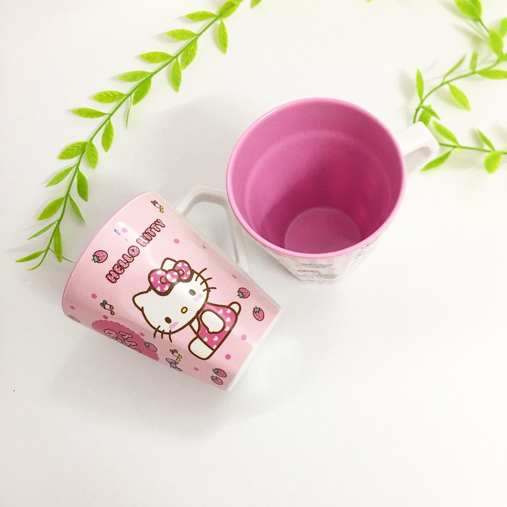 🌸🌸Cốc uống nước có tay cầm Hello Kitty