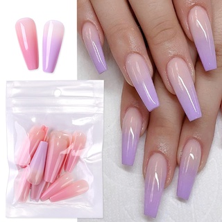 Bộ 20 Móng Tay Giả Toàn Diện Màu Gradient Độc Đáo