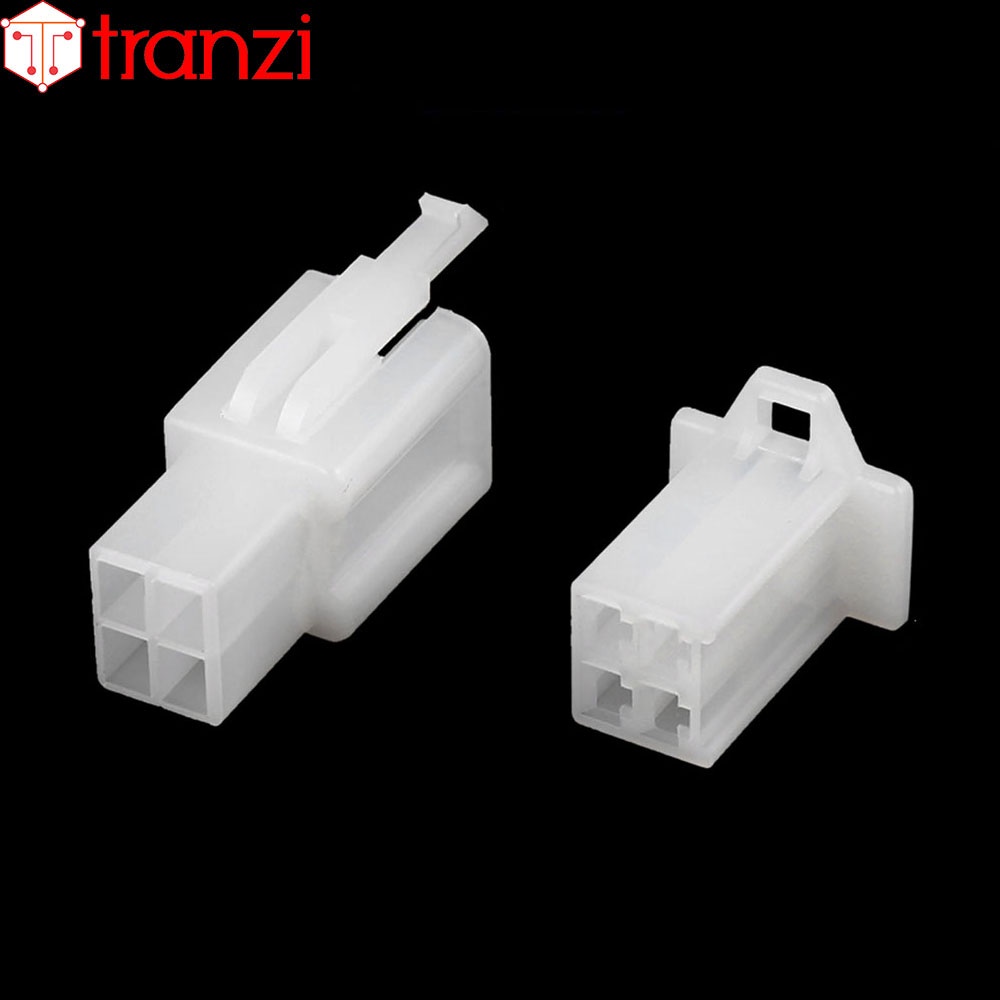 Vỏ header 2.8mm 28050 4P bộ đực cái trắng - túi 5 bộ đực cái