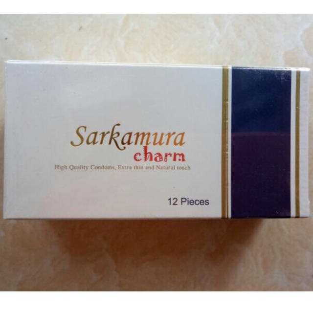 Bao Cao Su Sarkamura Charm siêu mỏng (hộp 12 chiếc )