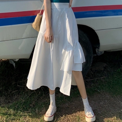 Chân Váy Dài Màu Trơn Dễ Thương Dành Cho Phụ Nữ