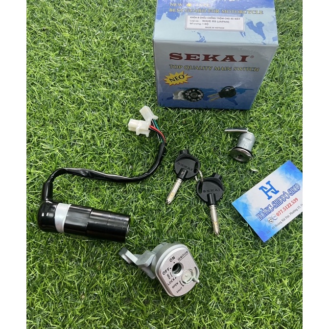 Ổ khoá sekai 8 cạnh cho wave RS 2007