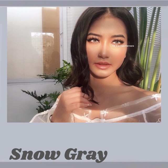 Kính áp tròng Snow Gray 14.0 - Độ cận 0->6 - Hạn 6 tháng