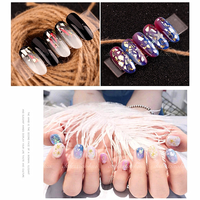 Set 6 Hộp Sequin 3d Trang Trí Móng Tay Nghệ Thuật